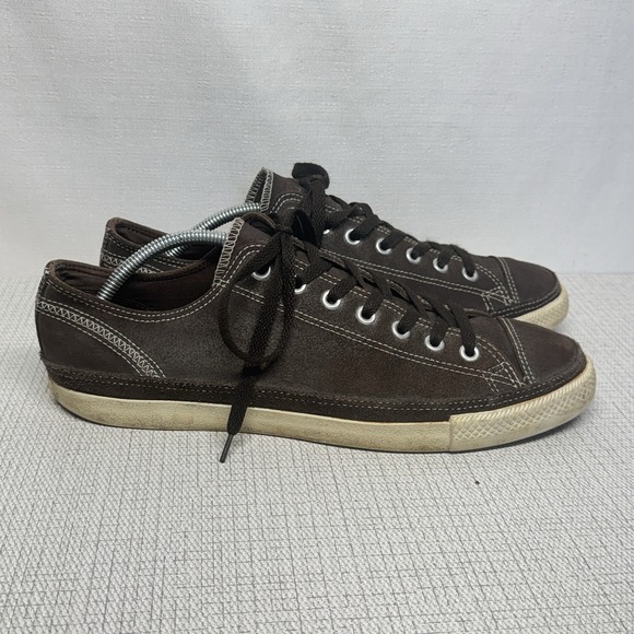 CONVERSE‎ Unisex Low Shoes 132479C Brown Suede Leather WAXED M 11/W 13 EUC RARE - Picture 2 of 7